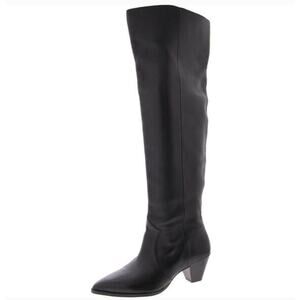 Vince Camuto Sewinny Over the Knee Boots 6 Black NWOT Wide Calf Tall Heel Glam
